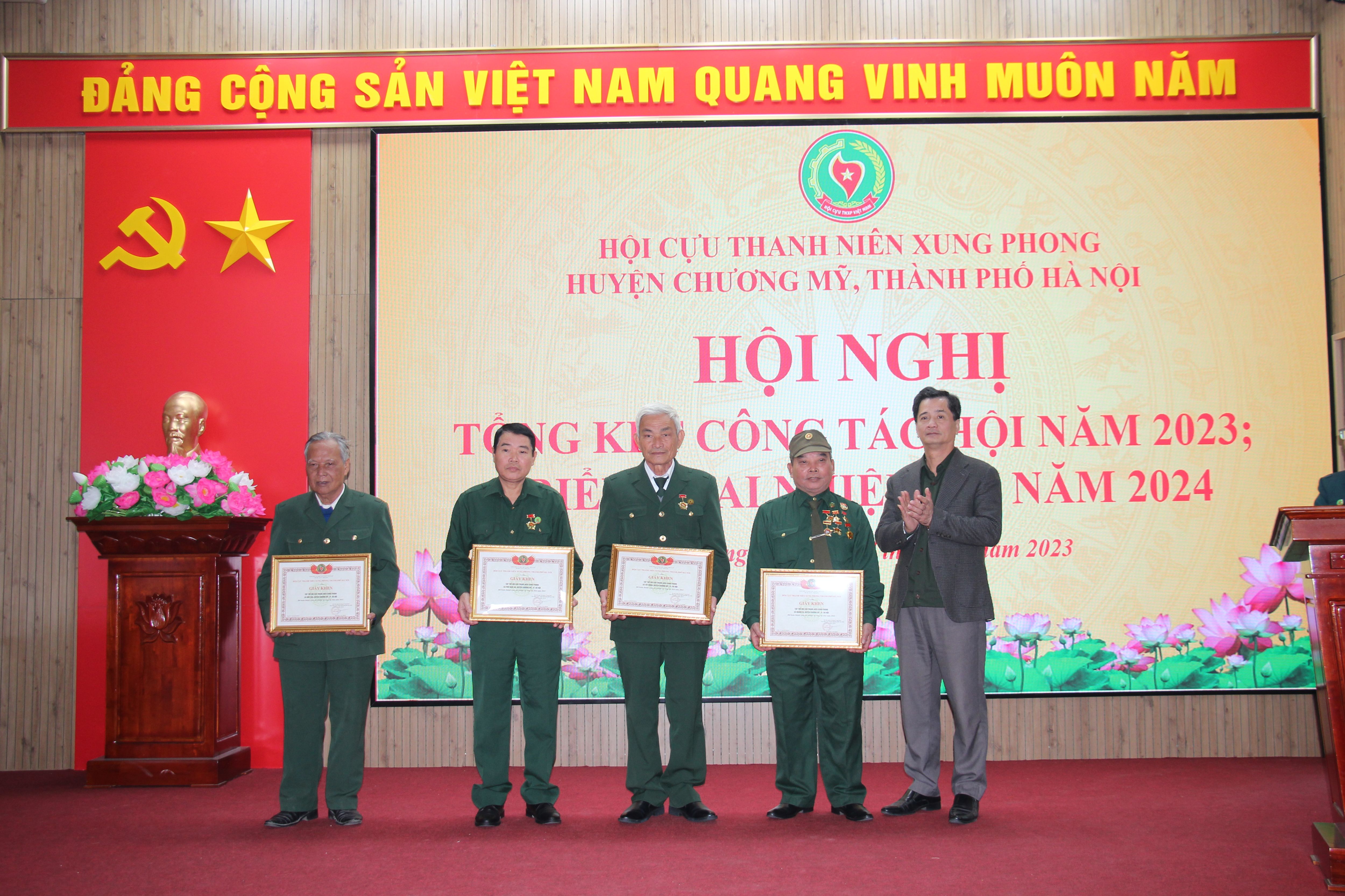 HUYỆN HỘI CHƯƠNG MỸ TỔ CHỨC HỘI NGHỊ ĐÁNH GIÁ CÔNG TÁC NĂM 2023 VÀ NHIỆM VỤ HOẠT ĐỘNG NĂM 2024