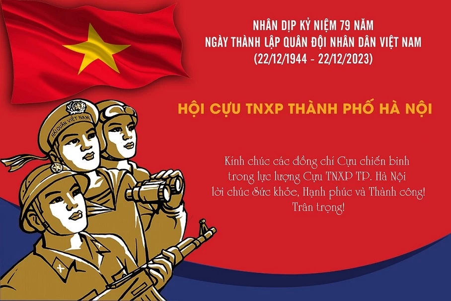 HỘI CỰU TNXP THÀNH PHỐ HÀ NỘI CHÚC MỪNG NGÀY THÀNH LẬP QĐND VIỆT NAM 22/12