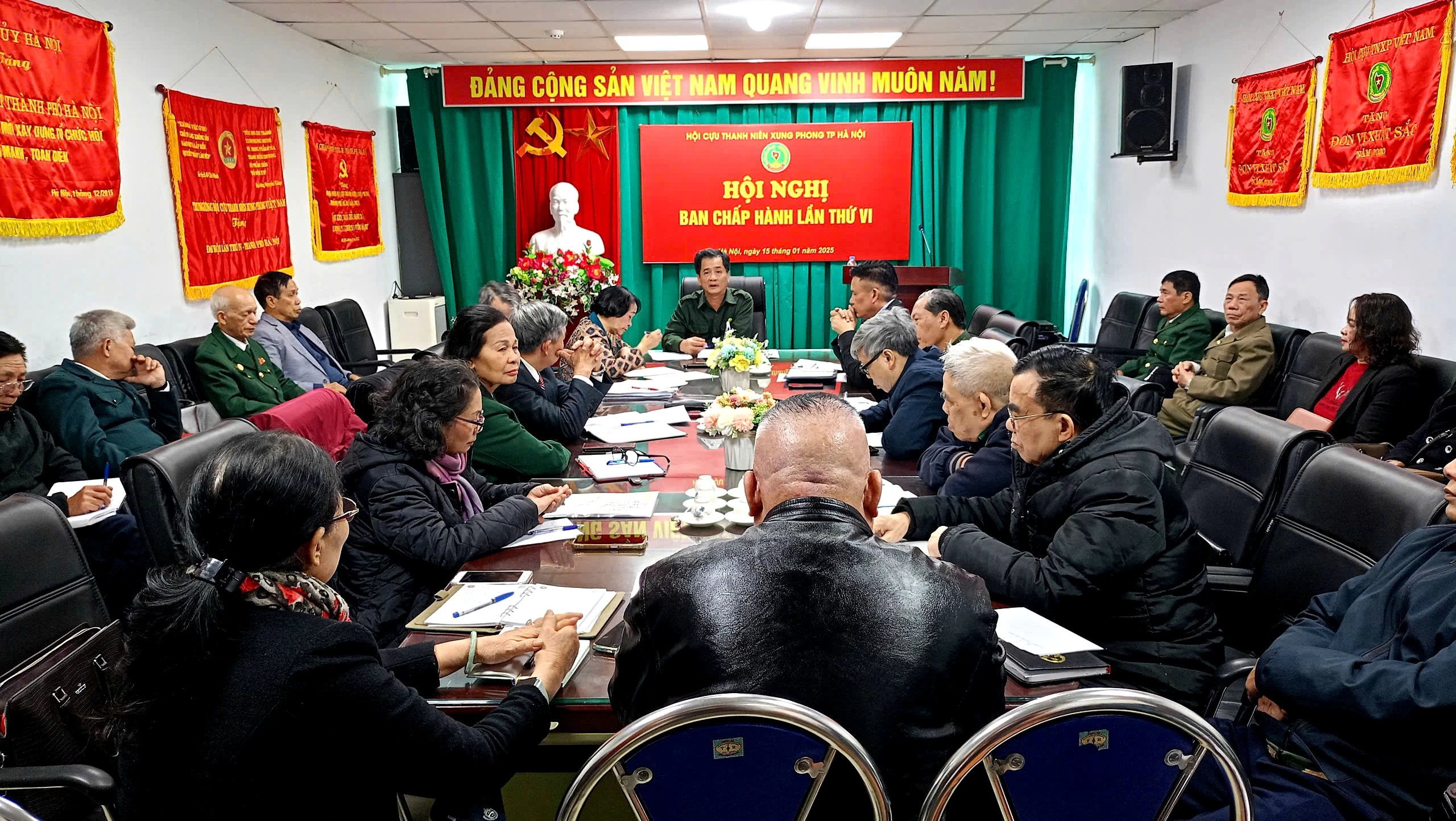 HỘI NGHỊ BAN CHẤP HÀNH HỘI CỰU THANH NIÊN XUNG PHONG THÀNH PHỐ HÀ NỘI LẦN THỨ VI