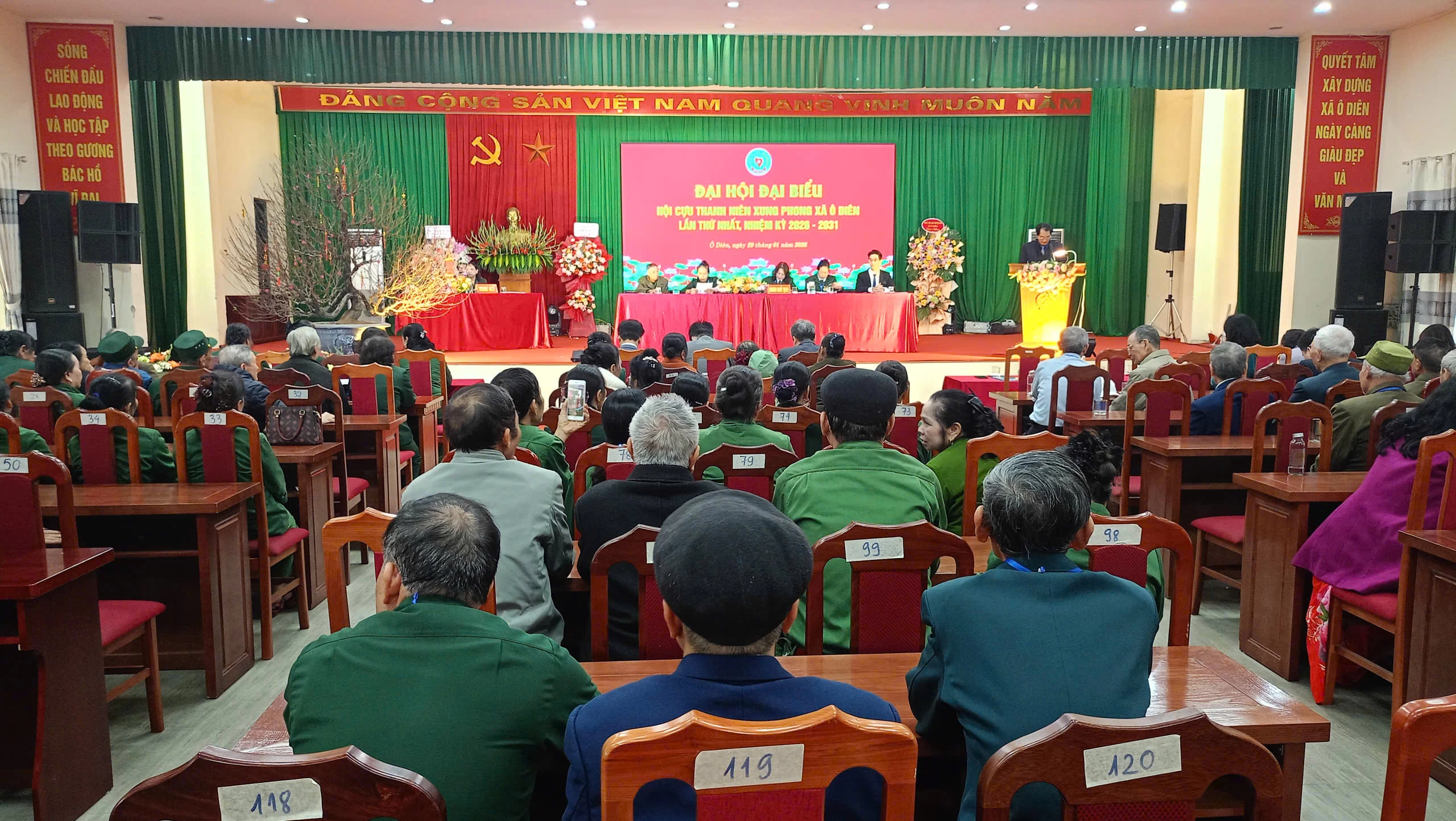 SÁNG MÃI TINH THẦN TNXP: ĐẠI HỘI HỘI CỰU THANH NIÊN XUNG PHONG XÃ Ô DIÊN NHIỆM KỲ 2026 – 2031 THÀNH CÔNG RỰC RỠ